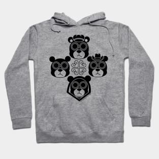 GEEK BEAR SQUAD FACES Hoodie